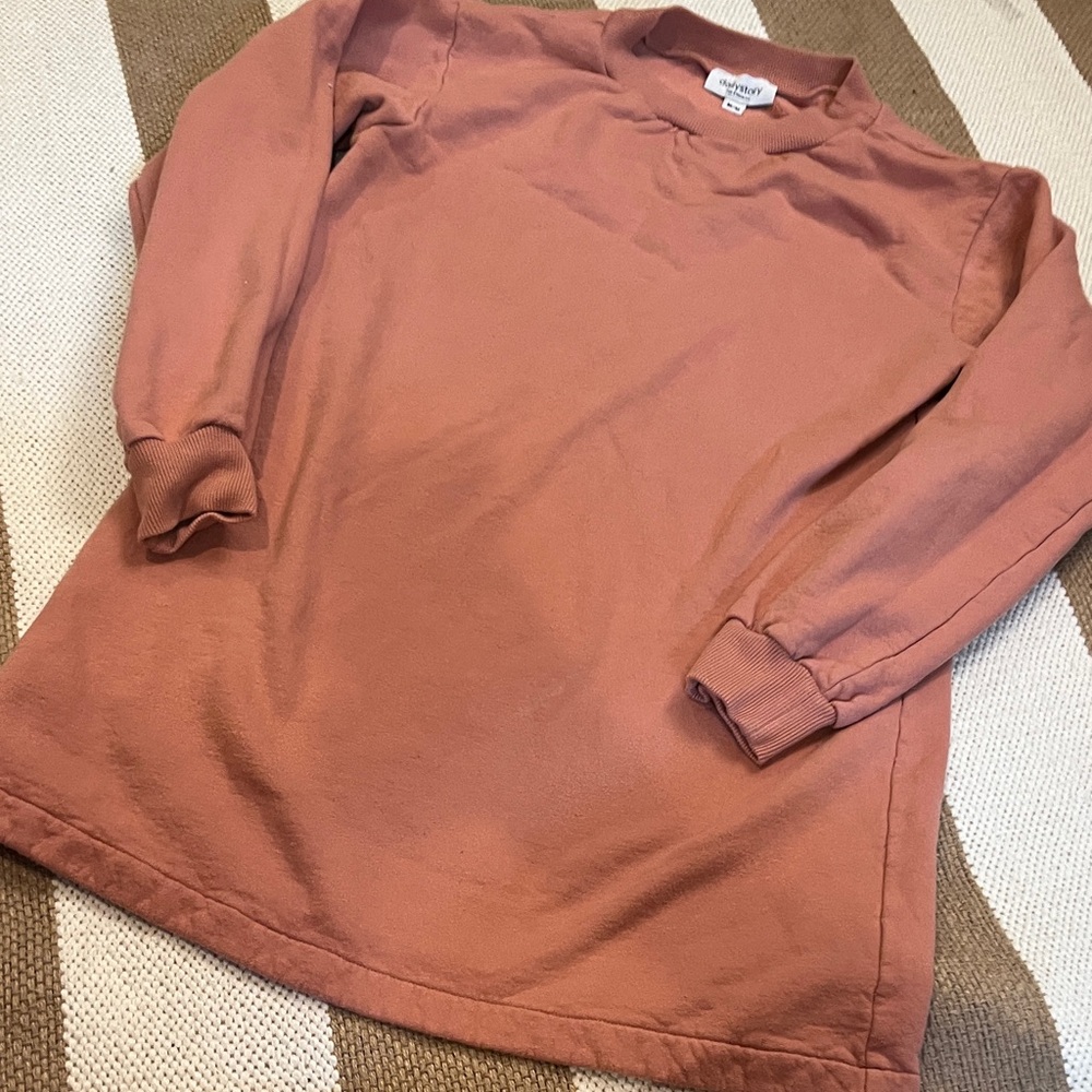 daily story long m Rust Long Sleeve Sweatshirt